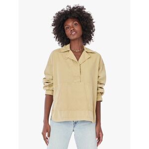 Xirena Grayson  Popover Longsleeve Khaki Top  Large Oversized